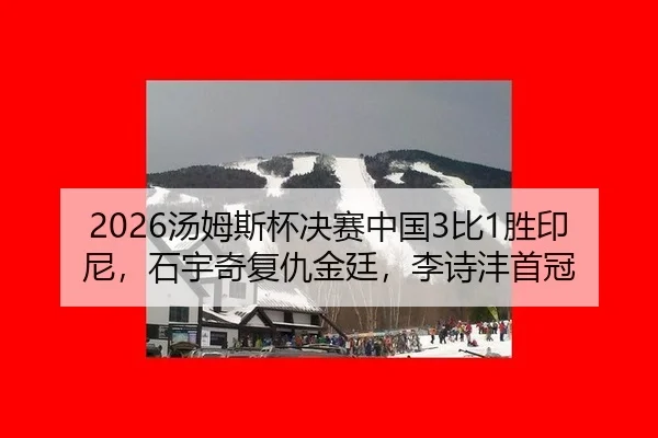 2026汤姆斯杯决赛中国3比1胜印尼，石宇奇复仇金廷，李诗沣首冠